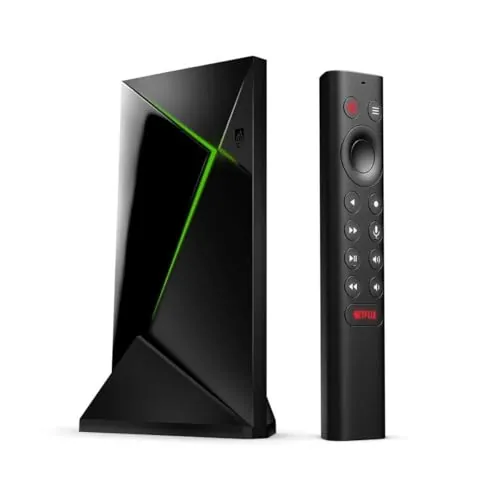 Nvidia Shield TV Pro, Procesador con Control Remoto, Chrome, Negro