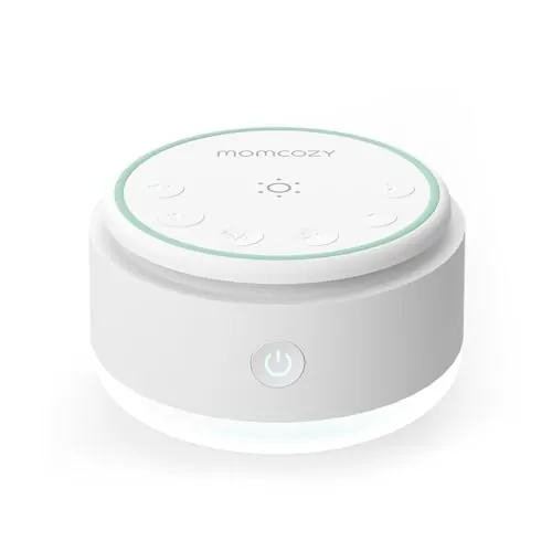 Momcozy Ruido Blanco Bebe con 20 Sonidos Relajantes y Luz Nocturna Táctil