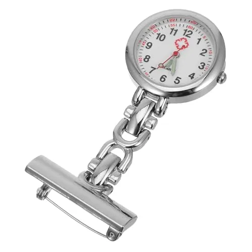 SHERCHPRY Reloj De Enfermera Colgante con para Bolsillo Médico Retro De 2.75X1.18X0.39In Accesorio Práctico para Profesionales De Salud Y Regalo Original