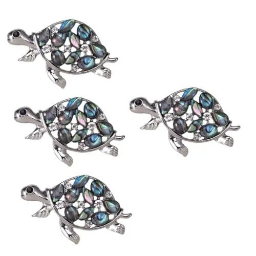 BESTYASH 4piezas Broche De Tortuga Para Ropa Pin De Animales Para y Accesorio Elegante Para Mujer