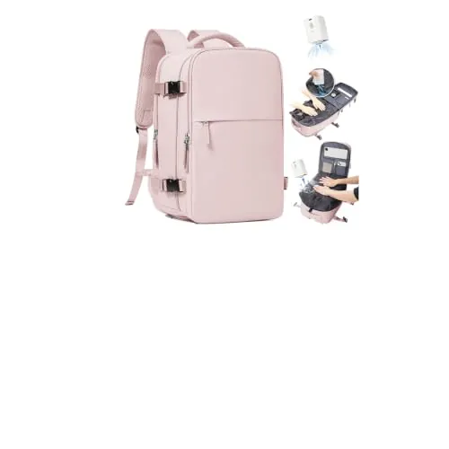 SZLX Mochila al Vacio con Bomba Mochilas Viaje Cabina Avion 40x30x20 Ryanair Vueling Wizzair Equipaje de Mano 40x30x20 Bolsas de Viaje Mujer Maletas Easyjet Mochila Portátil