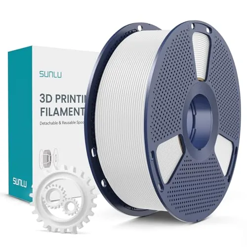 SUNLU PLA+ Filament 1.75mm, Filamento PLA Plus, 1KG Blanco