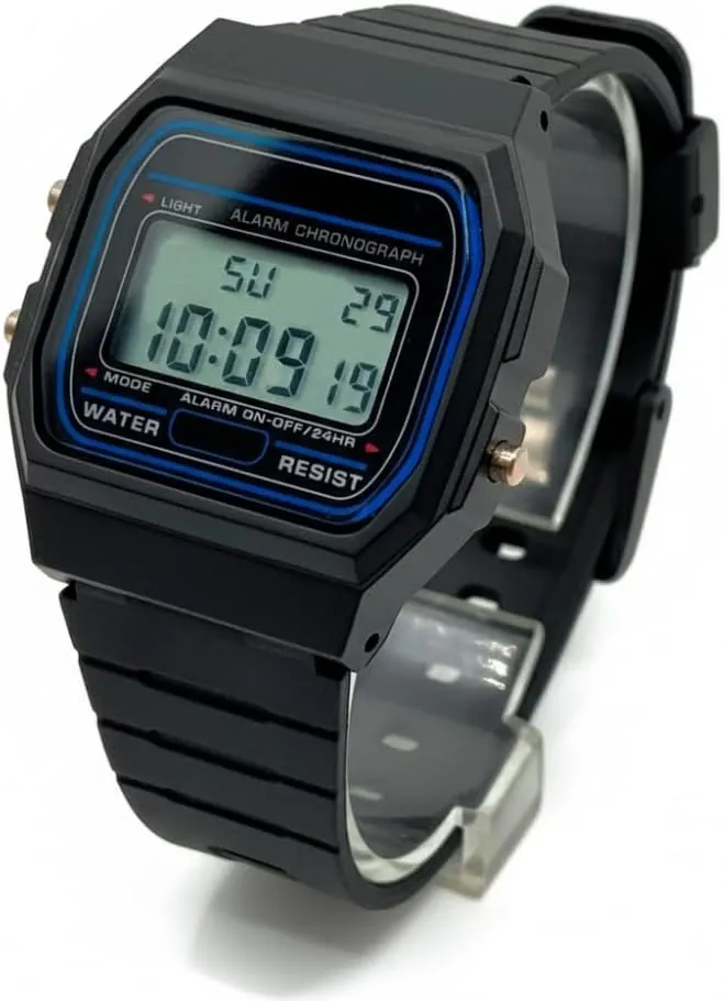 BDM Reloj Digital Vintage | Elige tu Color Favorito | Estilo Retro Años 80 Unisex | Reloj con Alarma, Cronógrafo y Luz