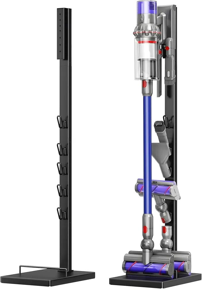 pickpiff Soporte para aspiradora Dyson – Compatible con V15, V12, V11, V10, V8, V7, V6 – Estación de soporte independiente con soporte para accesorios – Ahorra espacio y sin taladrar