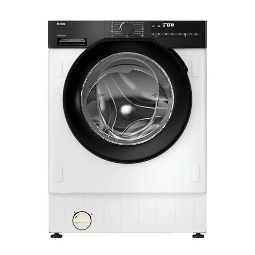 Haier BHA6S69M6DB9J-S - Lavadora Integrable Carga Frontal9KG, Clase A -30%, Función Vapor, Motor Inverter, Display Digital, 1600 RPM, Fin Diferido, Integración, 16 Programas, Blanco