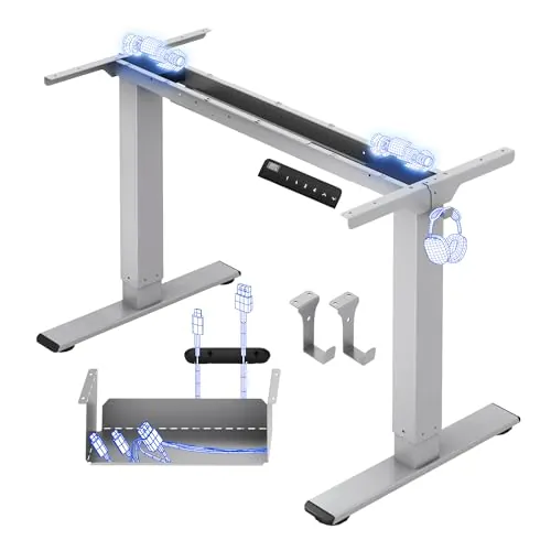 FLEXISPOT E1 Pro Escritorio Elevable Eléctrico 2 Motores Altura Ajustable