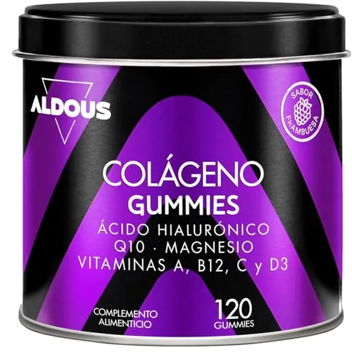 120 Gominolas Colageno + Magnesio, Acido Hialuronico Coenzima Q10 - Energia