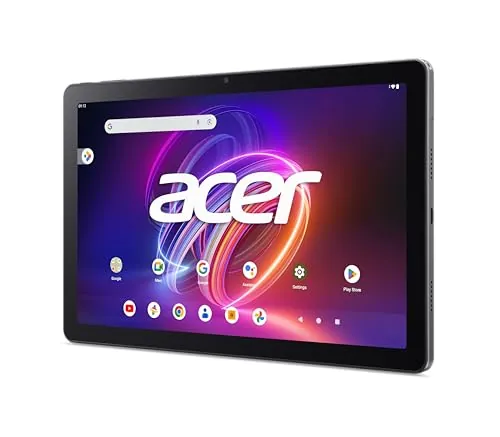Acer Iconia Tab P11, Tablet 11" QLED 2K IPS (1920x1200, MediaTek Helio G99, 8GB RAM, 256 GB, Bluetooth, USB-C, Wi-Fi, Audio, Cámara Frontal y Trasera, Android 14) Color Hierro, + Funda Portfolio