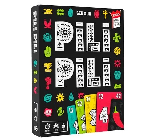 PILI PILI - Juego de Mesa Rápido y Estratégico | para Familia y Amigos - 2 a 8 Jugadores - Ganador del Gran Premio del Juguete 2025 - Regalo Original