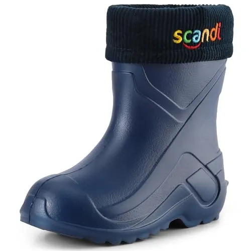 Ladeheid Botas de Agua Antideslizantes en EVA Unisex Niños Niñas LA-763 (Azul295c/Azul Marino, 35 EU)