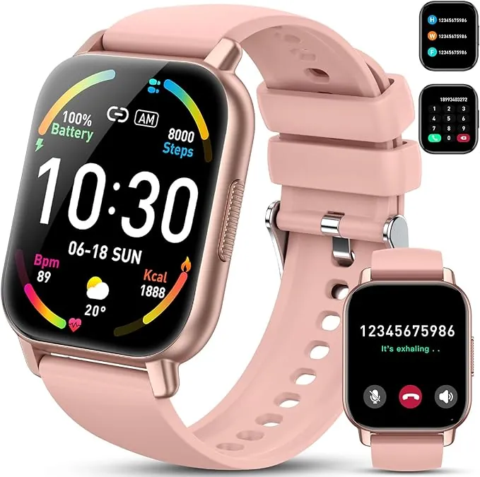 Reloj Inteligente Hombre, Smartwatch Hombre,Rosa Pro, 2024