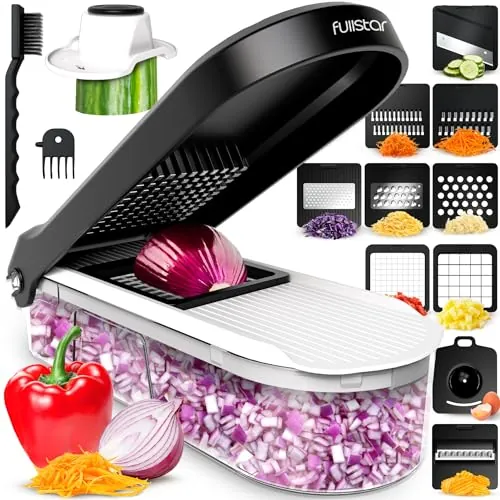 Fullstar Pro Core - Cortador de Verdura, Mandolina de Cocina - 10 Cuchillas