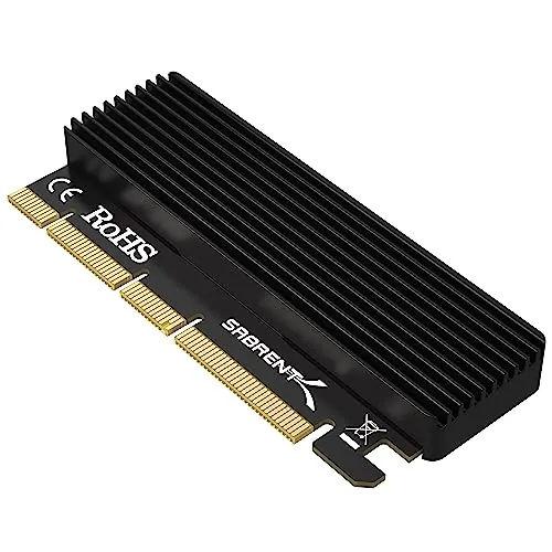 SABRENT Adaptador PCIE 3.0 X16/X8/X4 Express a M.2 NVMe SSD