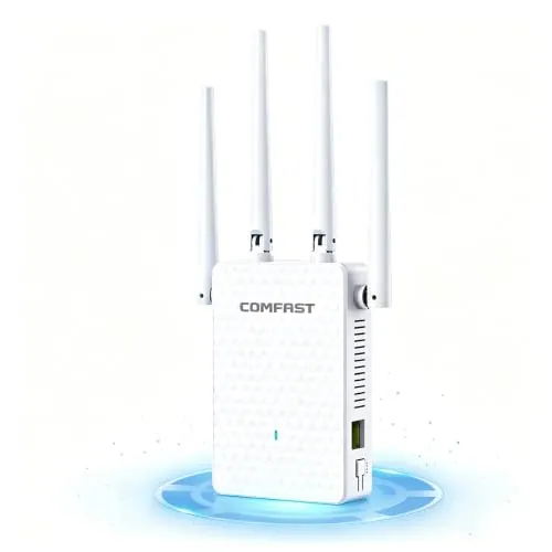 COMFAST Amplificador Señal WiFi, AC1200Mbps Repetidor WiFi Antenas Externas