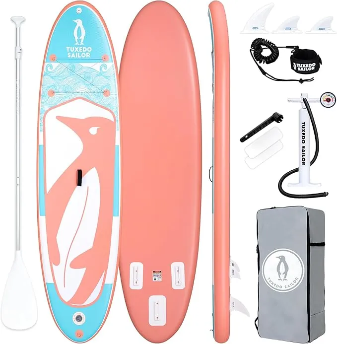 Tuxedo Sailor Tabla Paddle Surf Hinchable, Tabla Sup Hinchable con Accesorios, Padel Surf para Adultos y Jóvenes, Stand Up Paddle Board