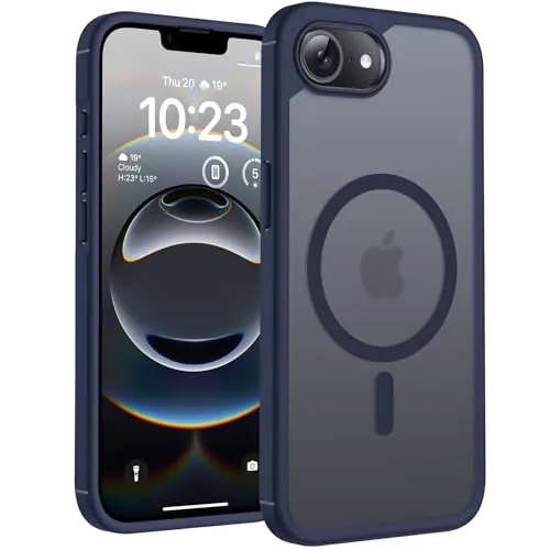 TOCOL Funda para iPhone 16e (6,1"), Compatible con MagSafe, Azul Marino