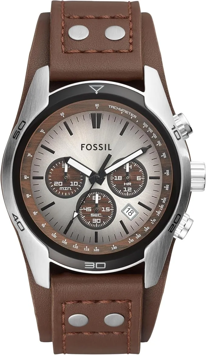 Fossil Reloj para Hombre Coachman, Movimiento cronógrafo de Cuarzo