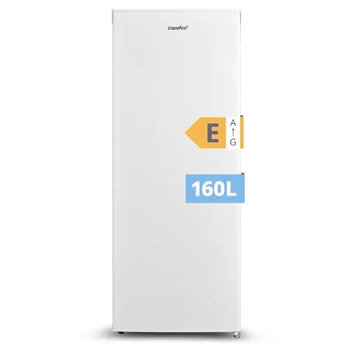 COMFEE' 160 L Congelador Armario, Puerta Reversible, Blanco