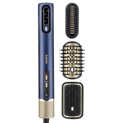 BaByliss Air Wand - Secador, Alisador y Styler, Todo en Uno - Azul