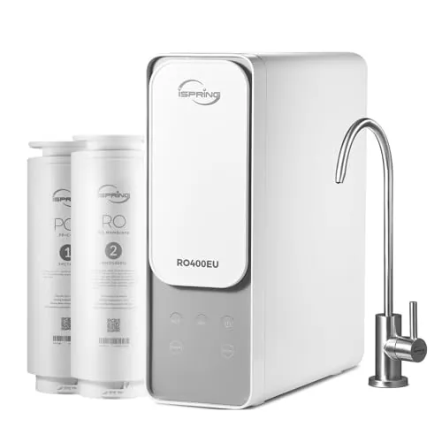 iSpring RO400EU Ósmosis Inversa Doméstica Bajo Fregadero Reducción TDS