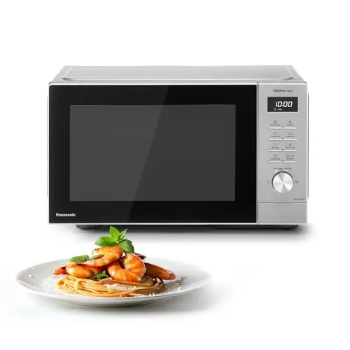 Panasonic NN-SD36QSEPG Horno Microondas de 29 L, 1000 W, Descongelación Automática, 11 Programas Automáticos, Temporizador, Plateado