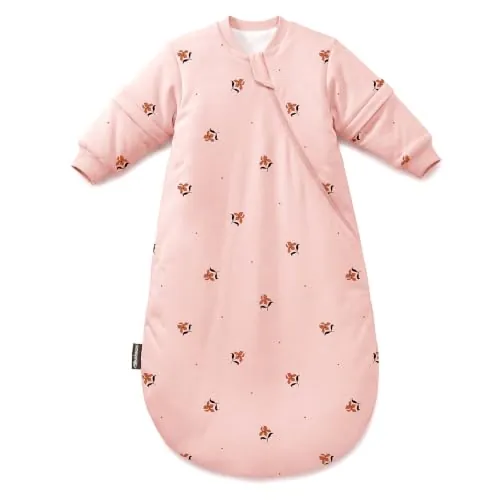 Mosebears Saco Dormir Bebe Invierno TOG 2.5 con Mangas Desmontables,Pink, 14-24 Meses