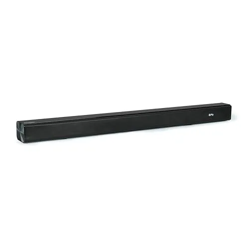 Metronic 477591 - Barra de Sonido Bluetooth v5.3 para PC o TV, 90W, Estereo 2.0, Tomas Audio TV, USB, AUX, óptica, Montaje Mural, Mando a Distancia