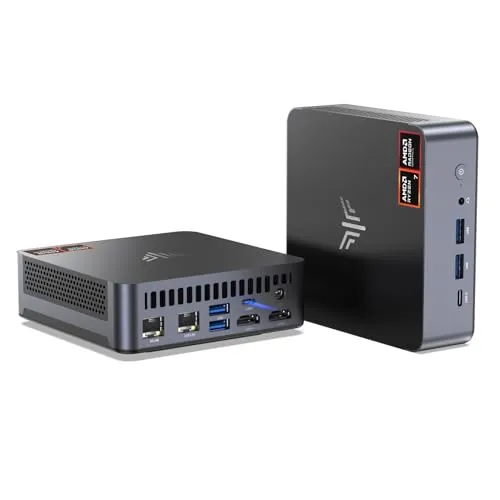 NiPoGi AM21 Mini PC,АMD Ryzen 7 8745HS,16GB DDR5 5600MHz,1TB NVME SSD