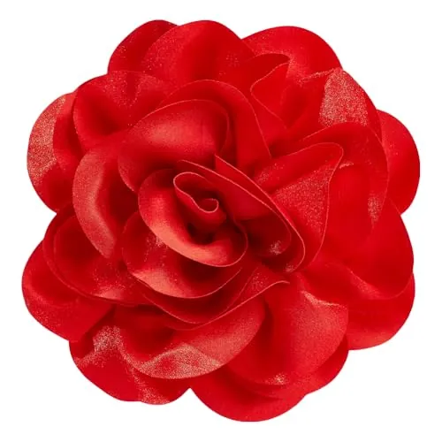 PH PandaHall Broche de flores de 18 cm, broche de flores grandes, elegante broche de flores grandes, pin de solapa para mujer, traje de boda, fiesta, ceremonia, ropa de baile, joyería de regalo, ca