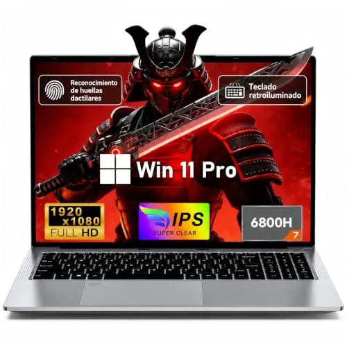 MITUNTUN Portátil Gaming 15,6", R7 6800H, 24GB RAM, 1TB SSD, FHD, Win 11