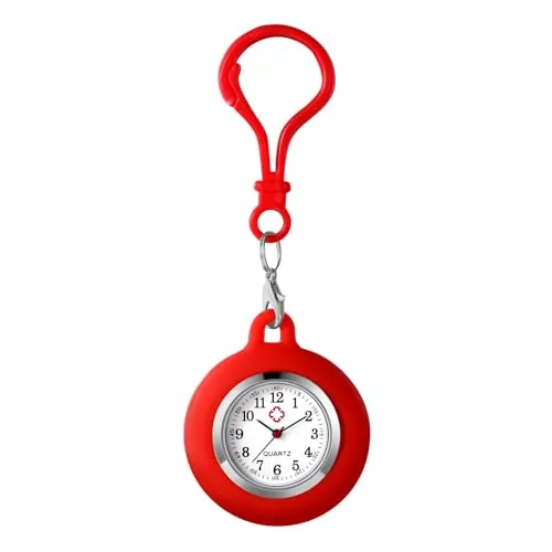 JewelryWe Reloj de Hebilla de Montañismo, Reloj de Hebilla de Mochila, Cubierta de Reloj de Silicona de Protección Ambiental Extraíble Simple, Adecuado para Médicos, Aventura al Aire Libre, Trabajador