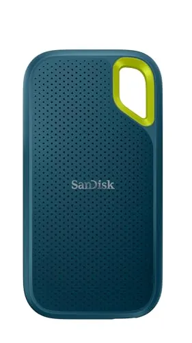 SANDISK Extreme SSD Externo Portátil 8TB (USB-C, Disco Duro Externo SSD con velodidad de Lectura de hasta 1050 MB/s, 1000 MB/s de Escritura, IP65 de Resistencia al Agua y al Polvo) Monterey