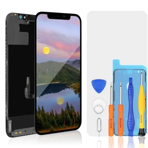 bokman Kit de reparación de pantalla LCD para iPhone 12/iPhone 12 Pro, color negro, juego de herramientas profesional incluido