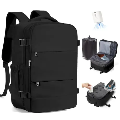 SZLX Mochila al Vacio con Bomba Equipaje de Mano 40x30x20 Ryanair Vueling Wizzair Easyjet Mochila Viaje Cabina Avion 40x20x25 Ryanair Mujer Mochila de transporte Impermeable para Computadora Portátil