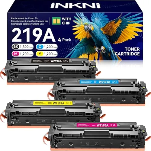 219A (con Chip) Compatible con MFP 3302FDWG Toner W2190A HP 219A Toner Set