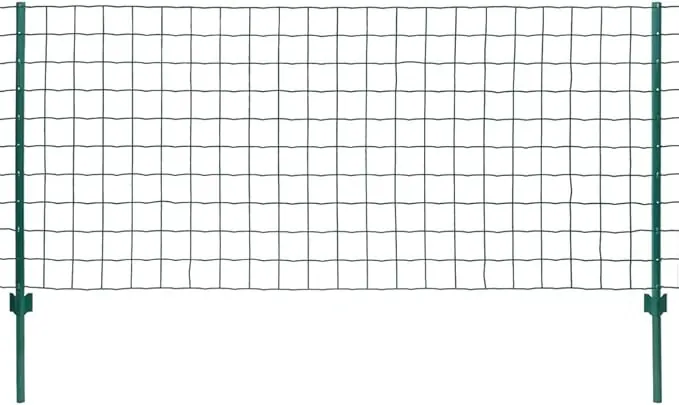 vidaXL Malla de Euro Valla Verde 20x1,2 m Acero Valla Cerca Verja Barda Reja