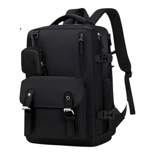 Mi Ko Mi Ka Mochila de Viaje Grande: Resistente al Agua, con Compartimento para Zapatos Separado, Puerto de Carga USB y Diseño Multifuncional Antirrobo. 2210 (266-001)
