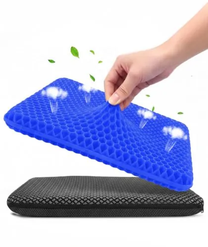 Cojín de Gel Antiescaras, Transpirable y Antideslizante, con Funda Lavable