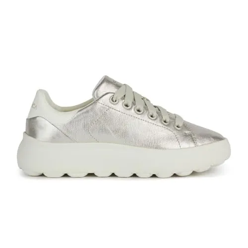 Geox - D SPHERICA EC4.1 C, Zapatillas Mujer, Gold/Optic White,