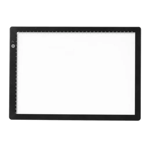 Caja de Luz LED para Visor de Diapositivas para Escanear Diapositivas Antiguas, Escaneo de Películas Negativas, Escáner de Caja de Luz Ultradelgada de Tamaño A4 con 3 Brillos