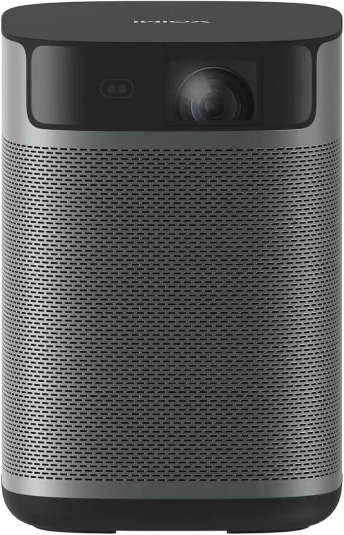 XGIMI MoGo 2 Pro (New) 1080P Mini Proyector Portátil, Google TV con Netflix, 430 Lúmenes ISO, Altavoces 2X8W, Soporta 4K, WiFi y Bluetooth, Enfoque Automático, Protección Ocular Inteligente