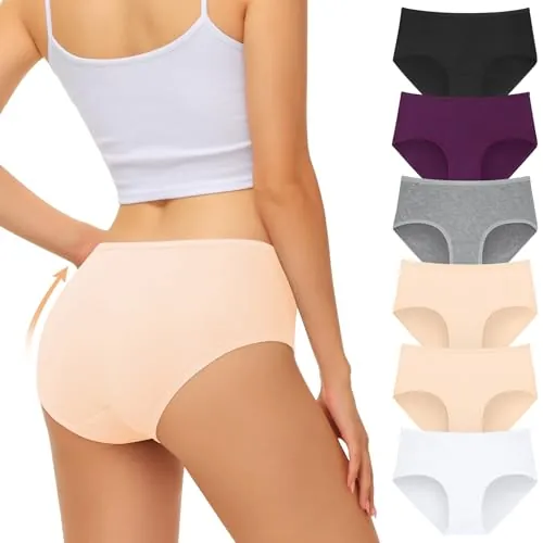 FALARY Bragas Mujer Suave Ropa Interior Transpirable Hipster Braguitas L