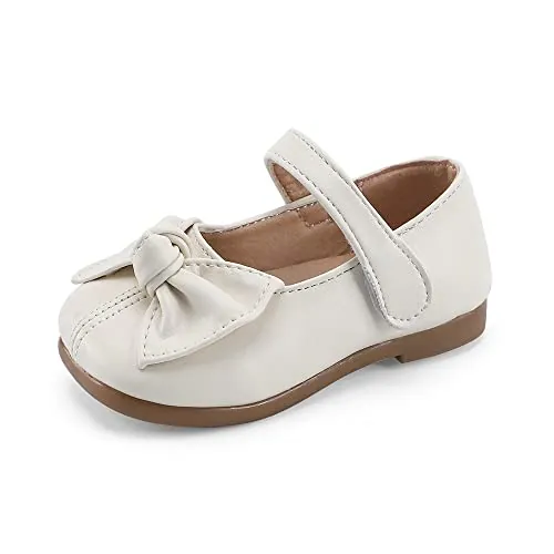 MASOCIO Merceditas Niña Manoletinas Zapatos Niñas Colegio Escolares Bailarinas Calzado Princesa Fiesta Talla 34 EU Beige