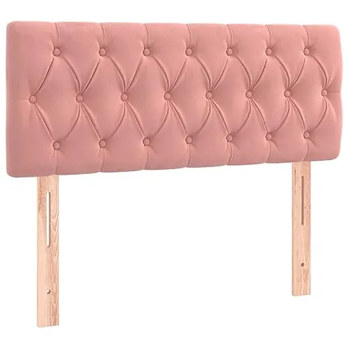 vidaXL Cabecero con LED de Terciopelo Rosa 90x7x78/88 cm