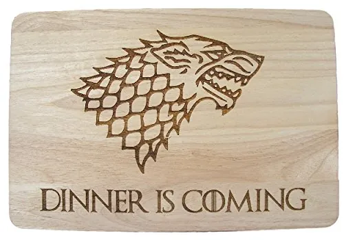 Tabla de madera de Juego de Tronos, con grabado a láser