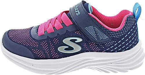 Skechers DREAMY DANCER RADIANT ROGUE, Zapatillas para Niñas, Navy & Hot Pink Mesh/Multi Trim, 29 EU