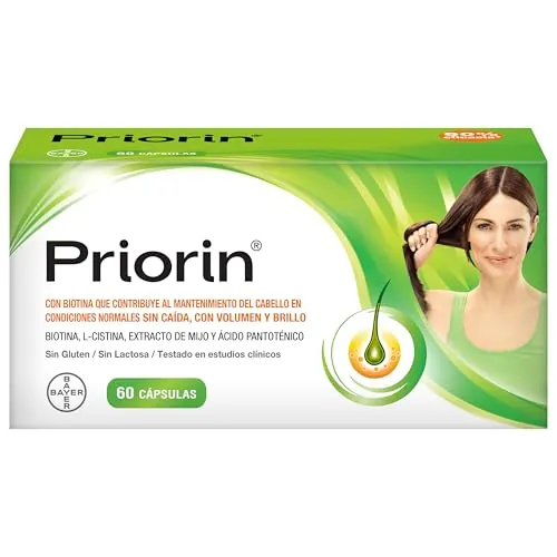 Priorin® 60 Cápsulas. Cabello sano, sin caida, con volumen y brillo