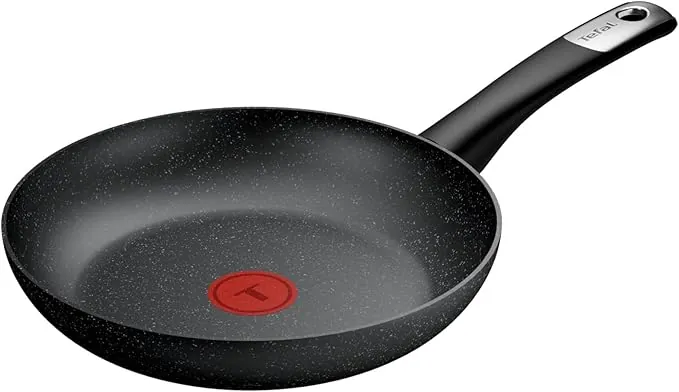 Tefal Explore Stone - Sartén de 24 cm, Mango fijo, Revestimiento Antiadherente, Apto inducción, Thermo-Signal