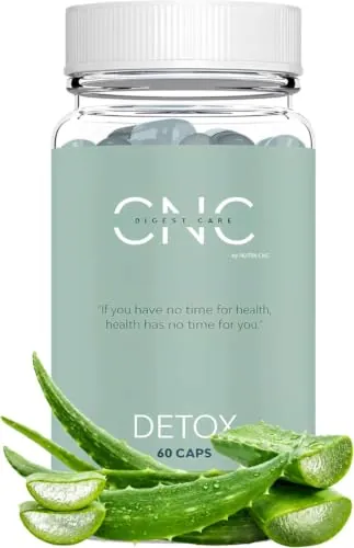 CNC DETOX adelgazante potente – Drenante, Diurético y Depurativo – Quemagrasas Potente Para Adelgazar– Probióticos 100B + Aloe Vera + Carbón Activo + Hinojo