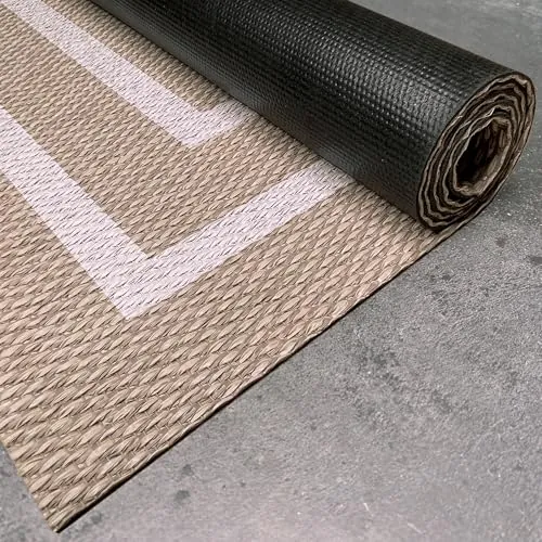 Alfombra vinílica de tejido trenzado de alta gama Rectángulos 140x200 cm